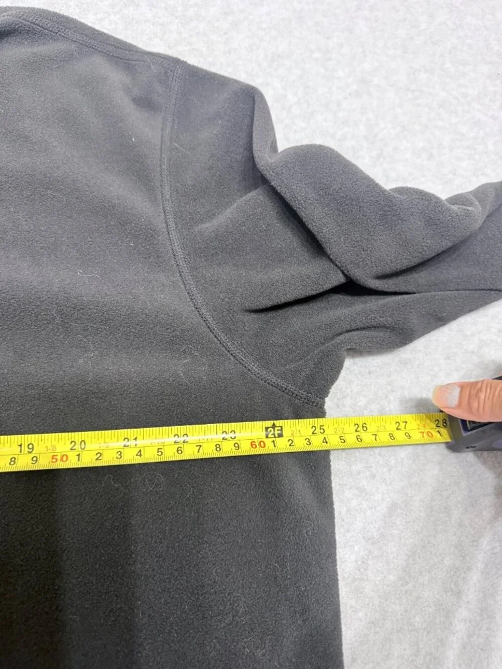 The North Face Mens XL Black 1/4 Zip Pullover Fleece Jacket 100% Polyester